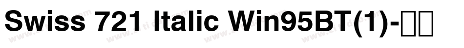 Swiss 721 Italic Win95BT(1)字体转换